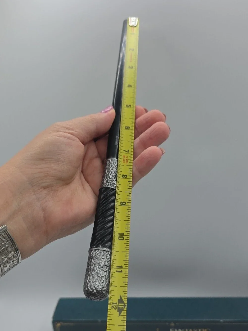 Fantastic Beasts Leta Lestrange Wand with Silver Accents And Stand